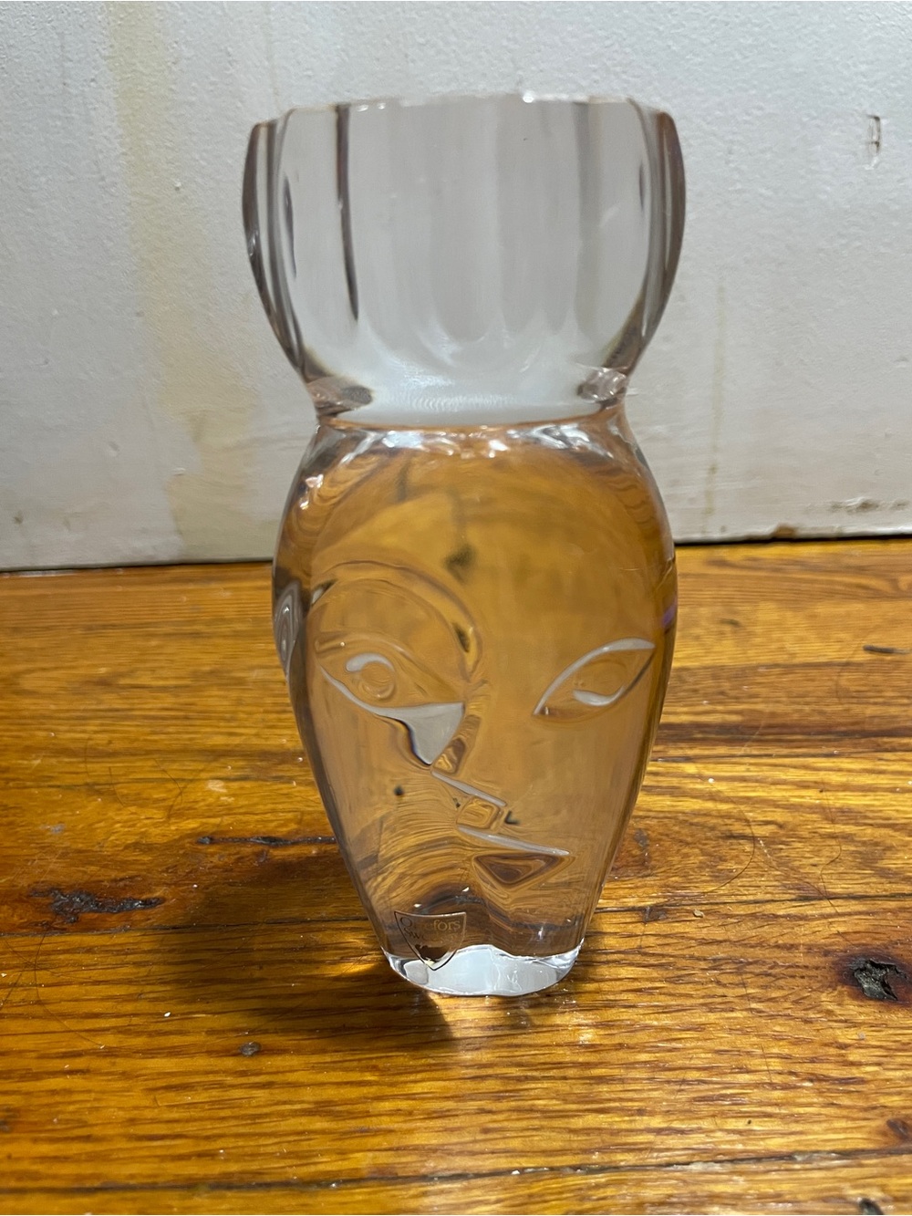 Orrefors Crystal Saheh child sculpture